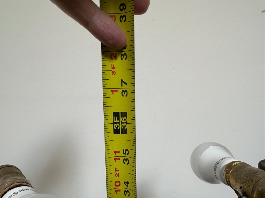 Antique Pair Of French Empire Bronze & Slate Candelabras Converted Into Lamps 38'H [Photo 17]