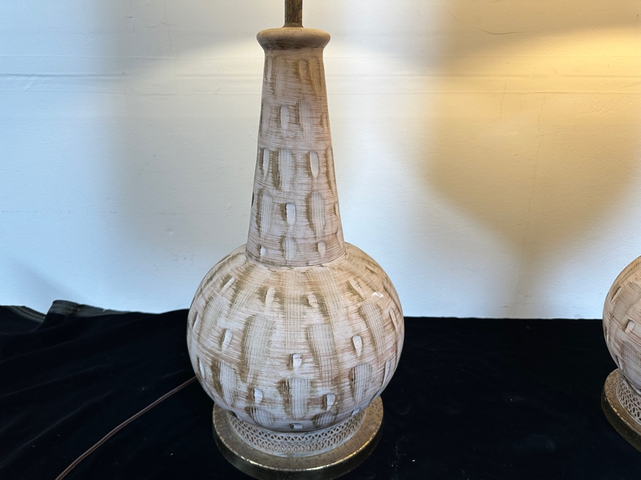 Pair Of Mid-Century Modern Table Lamps 34'H [Photo 5]