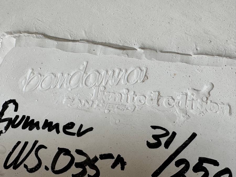 Set Of Four Limited Edition Sand Cast Seasonal Wall Plaques By Bandanna San Diego  15W X 22.5H X 2.75D [Photo 10]