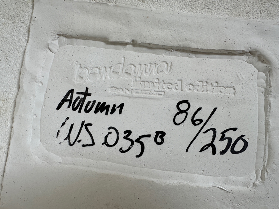 Set Of Four Limited Edition Sand Cast Seasonal Wall Plaques By Bandanna San Diego  15W X 22.5H X 2.75D [Photo 8]