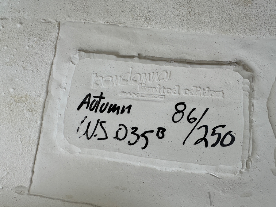 Set Of Four Limited Edition Sand Cast Seasonal Wall Plaques By Bandanna San Diego  15W X 22.5H X 2.75D [Photo 7]