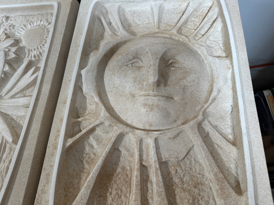 Set Of Four Limited Edition Sand Cast Seasonal Wall Plaques By Bandanna San Diego  15W X 22.5H X 2.75D [Photo 2]