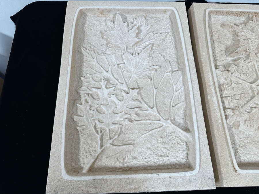 Set Of Four Limited Edition Sand Cast Seasonal Wall Plaques By Bandanna San Diego  15W X 22.5H X 2.75D [Photo 5]