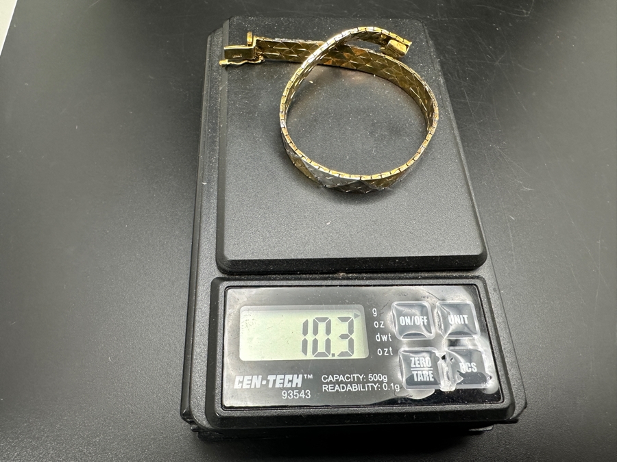 Italian Sterling Silver 7' Bracelet By L'Orafo 10.3g [Photo 9]