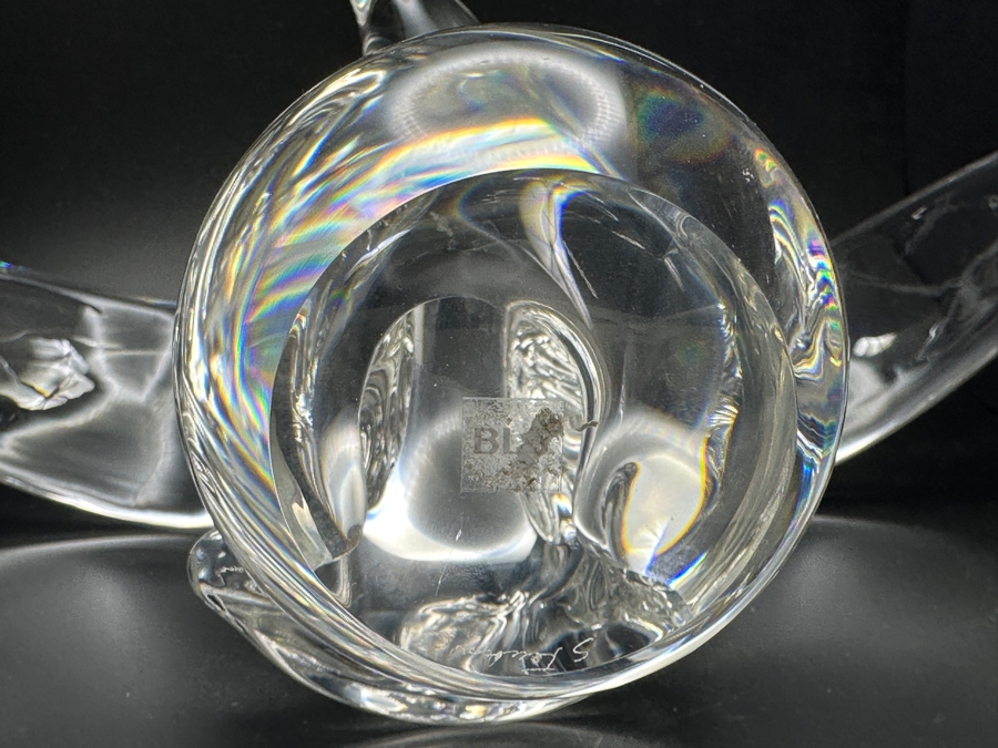Vintage MCM Steuben Glass Signed Liberty Flying Eagle Designed By James Houston In 1964 12 X 7 Retails $1,400 [Photo 13]