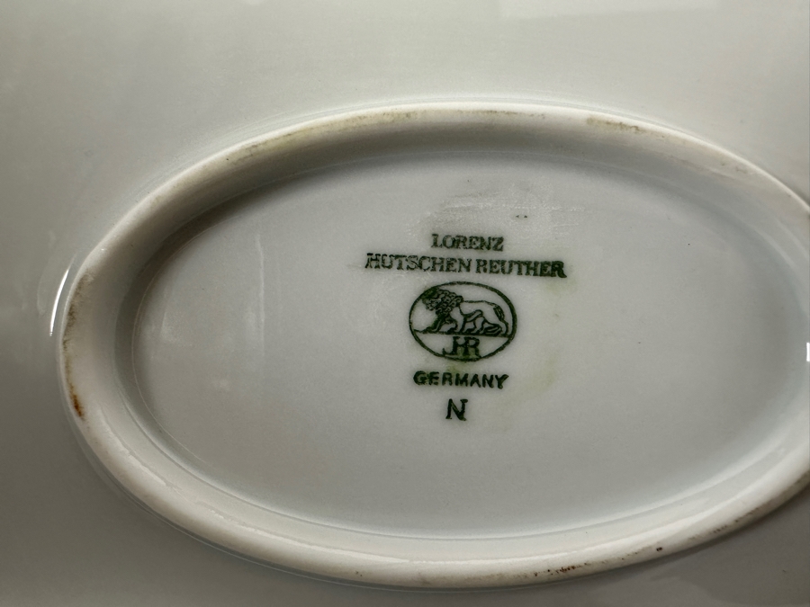 (6) Heinrich Germany 9.75' Bird Quai+l Plates & (1) Lorenz Hutschen Reuther Germany Bird Quail Serving Platter 14.5'W [Photo 12]