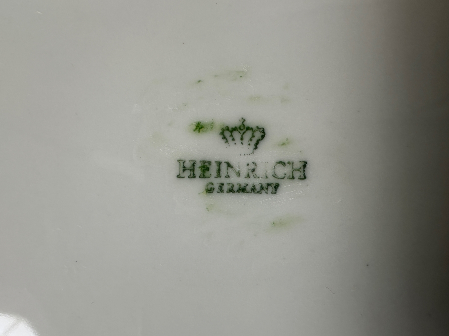 (6) Heinrich Germany 9.75' Bird Quai+l Plates & (1) Lorenz Hutschen Reuther Germany Bird Quail Serving Platter 14.5'W [Photo 10]