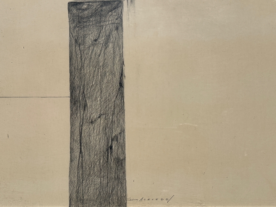 Guillermo (GMO) Acevedo (1920-1988, Peruvian/American) Original Pencil Drawing On Paper Framed 28 X 22 [Photo 5]