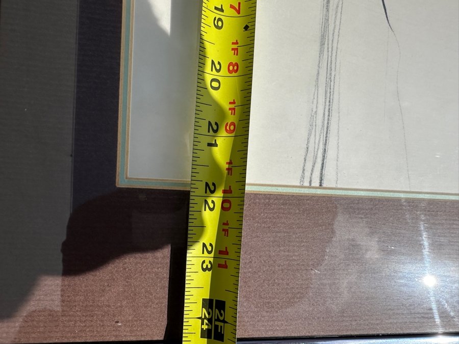 Guillermo (GMO) Acevedo (1920-1988, Peruvian/American) Artist Proof Print On Paper Titled 'El Queve' 28 X 22 Framed 34 X 28 Glass Has A Crack In One Corner [Photo 8]