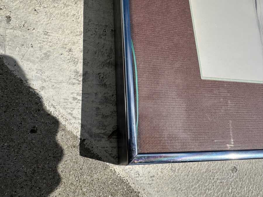 Guillermo (GMO) Acevedo (1920-1988, Peruvian/American) Artist Proof Print On Paper Titled 'El Queve' 28 X 22 Framed 34 X 28 Glass Has A Crack In One Corner [Photo 11]