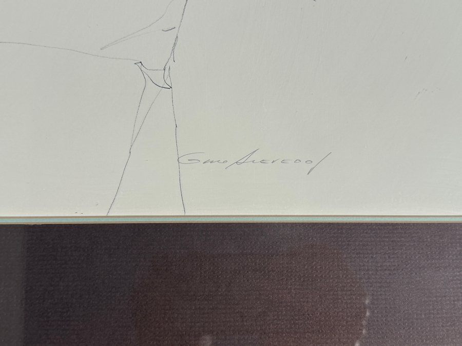 Guillermo (GMO) Acevedo (1920-1988, Peruvian/American) Artist Proof Print On Paper Titled 'El Bracelete' 28 X 22 Framed 34 X 28 [Photo 5]