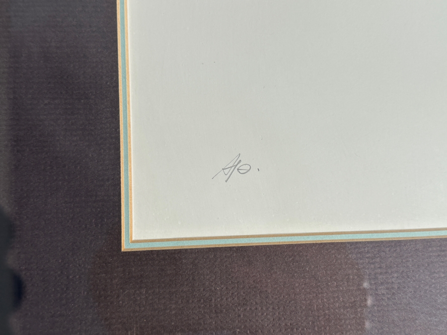 Guillermo (GMO) Acevedo (1920-1988, Peruvian/American) Artist Proof Print On Paper Titled 'El Bracelete' 28 X 22 Framed 34 X 28 [Photo 7]