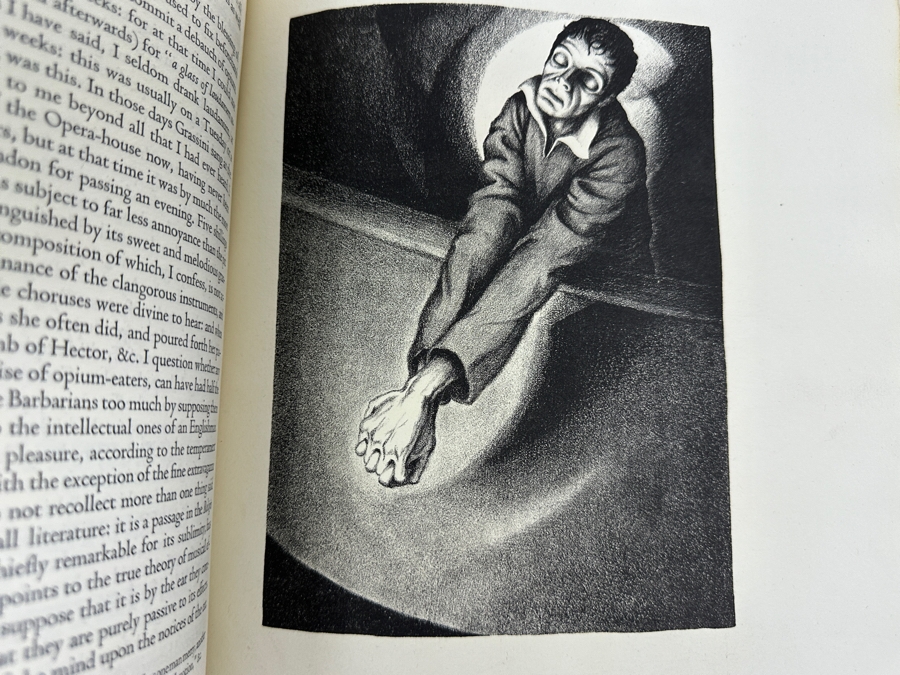 Vintage 1930 Limited Edition Hardcover Book Confessions Of An English Opium-Eater By Thomas De Quincey Printed For The Limited Editions Club At The Shakespeare Head Press Signed By Illustrator Zhenya Gay (1906-1978) And B. H. Newdigate [Photo 11]