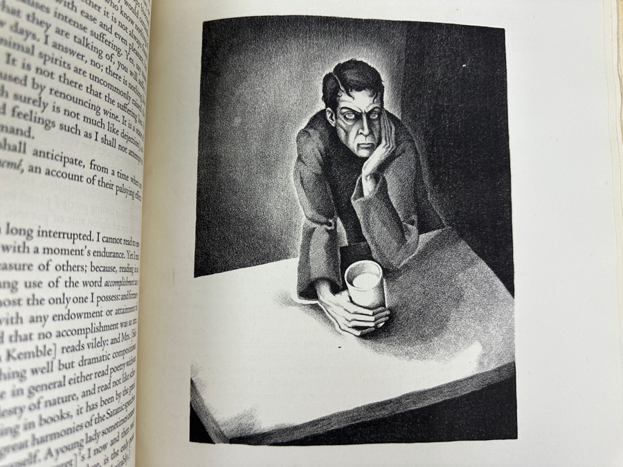Vintage 1930 Limited Edition Hardcover Book Confessions Of An English Opium-Eater By Thomas De Quincey Printed For The Limited Editions Club At The Shakespeare Head Press Signed By Illustrator Zhenya Gay (1906-1978) And B. H. Newdigate [Photo 7]