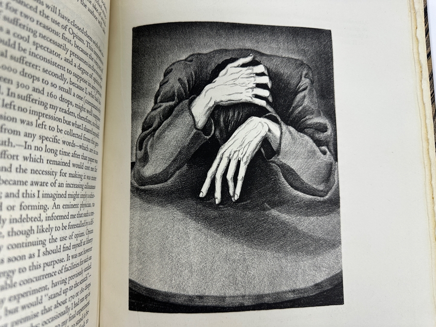 Vintage 1930 Limited Edition Hardcover Book Confessions Of An English Opium-Eater By Thomas De Quincey Printed For The Limited Editions Club At The Shakespeare Head Press Signed By Illustrator Zhenya Gay (1906-1978) And B. H. Newdigate [Photo 8]