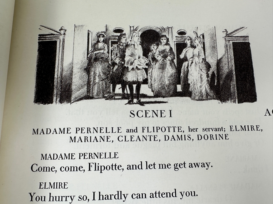 Vintage 1930 Limited Edition Hardcover Book Tartuffe Or The Hypocrite By Moliere Illustrations By Hugo Steiner-Prag (1880-1945) Signed By Hugo Steiner-Prag [Photo 13]