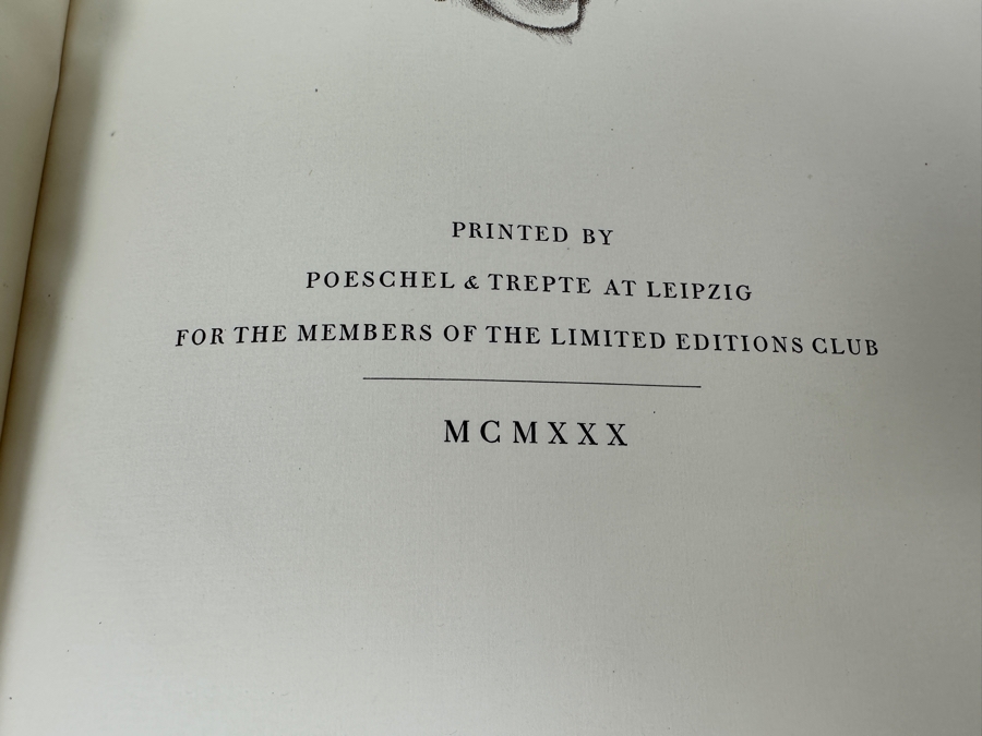 Vintage 1930 Limited Edition Hardcover Book Tartuffe Or The Hypocrite By Moliere Illustrations By Hugo Steiner-Prag (1880-1945) Signed By Hugo Steiner-Prag [Photo 9]