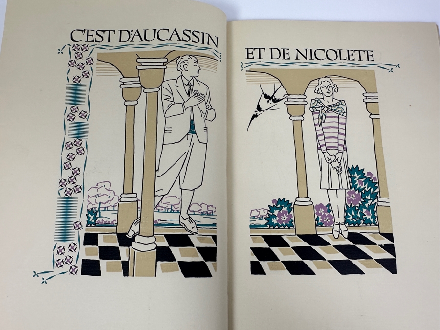 Vintage 1931 Limited Edition Signed Book Aucassin And Nicolete In English By Andrew Lang By The Limited Editions Club Of New York Illustrated And Hand Signed By Vojtech Preissig (1873-1944 (Died In Dachau Concentration Camp), Czech) [Photo 5]
