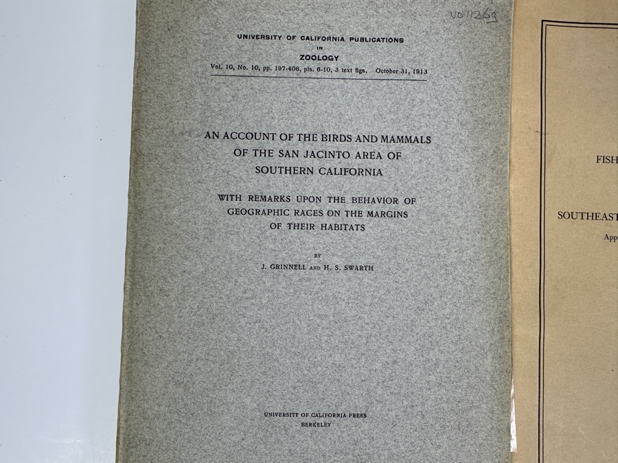 Collection Of Antique / Vintage Paperback Books On Southern California Birds, Mammals, Reptiles, Animals, Marine Fish, Kelp Beds [Photo 2]
