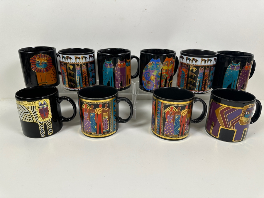(10) Laurel Burch Coffee Mugs