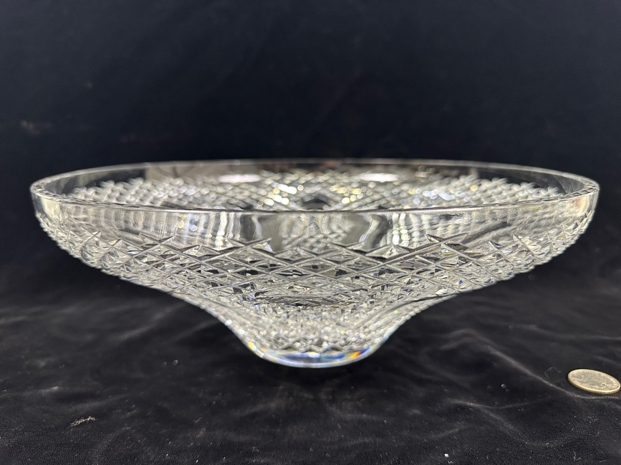 Waterford Crystal Lismore Diamond Centerpiece Bowl 12'W x 4.25'H [Photo 5]