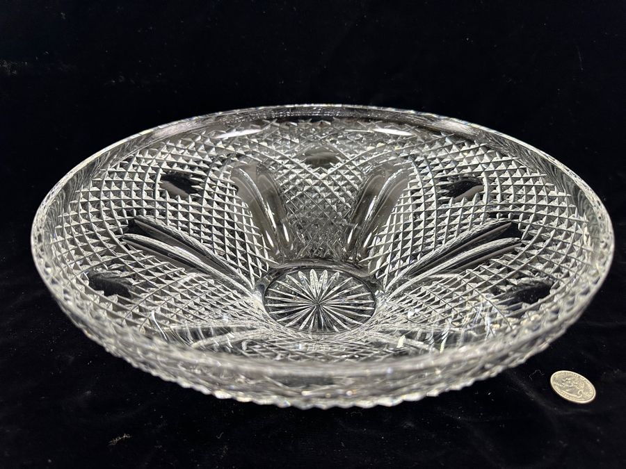 Waterford Crystal Lismore Diamond Centerpiece Bowl 12'W x 4.25'H [Photo 4]