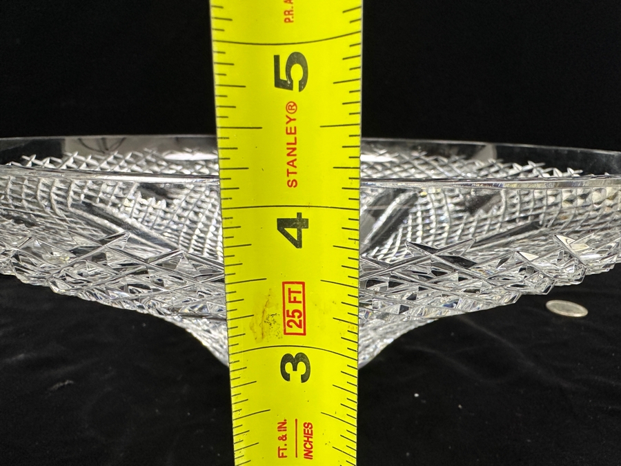 Waterford Crystal Lismore Diamond Centerpiece Bowl 12'W x 4.25'H [Photo 8]