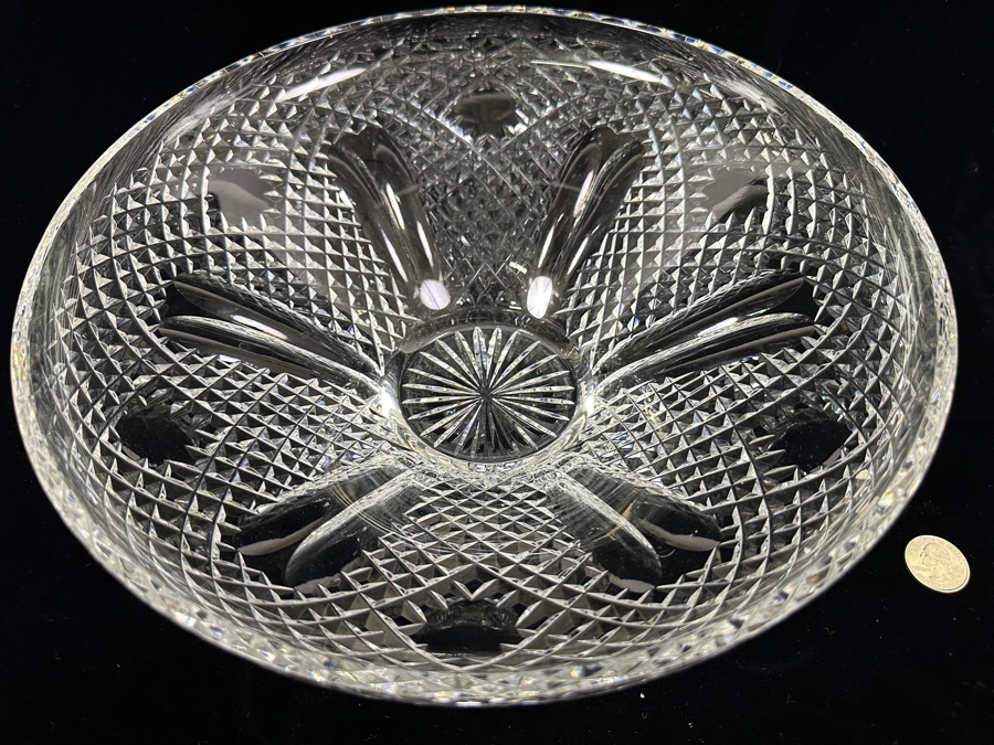 Waterford Crystal Lismore Diamond Centerpiece Bowl 12'W x 4.25'H [Photo 3]