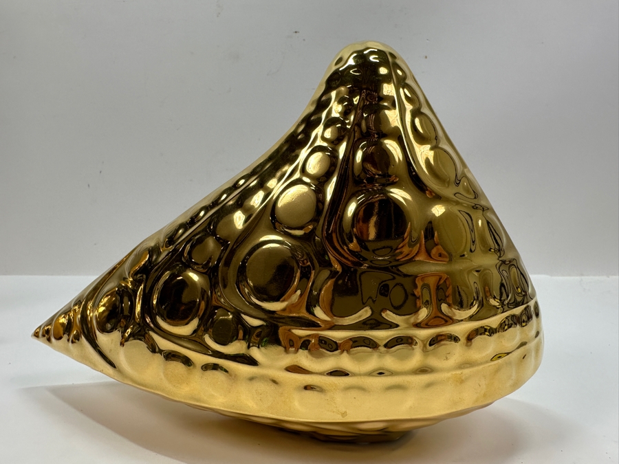 Jonathan Adler Gold Ceramic Handmade Menagerie Bird Figurines 8.75'H and 6.5'H [Photo 7]