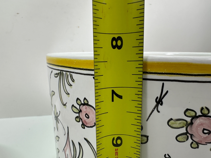 Berardos Hand Painted Portuguese Pottery Pots 8'H and 7.5'H [Photo 12]