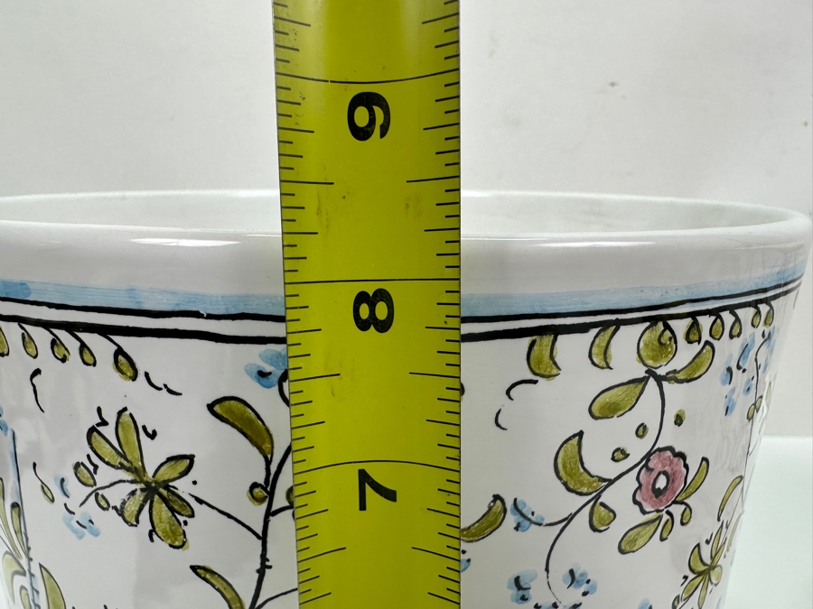 Berardos Hand Painted Portuguese Pottery Pots 8'H and 7.5'H [Photo 11]