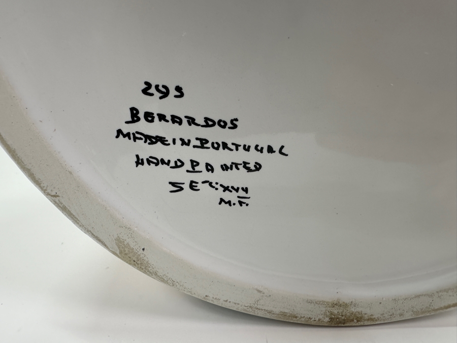 Berardos Hand Painted Portuguese Pottery Pots 8'H and 7.5'H [Photo 10]