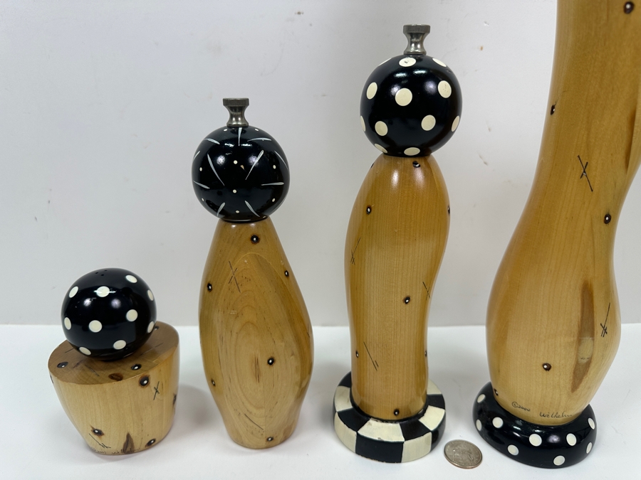 Vintage Robert Wilhelm Signed Salt and Pepper Shakers 5.5' - 18.5'H [Photo 3]