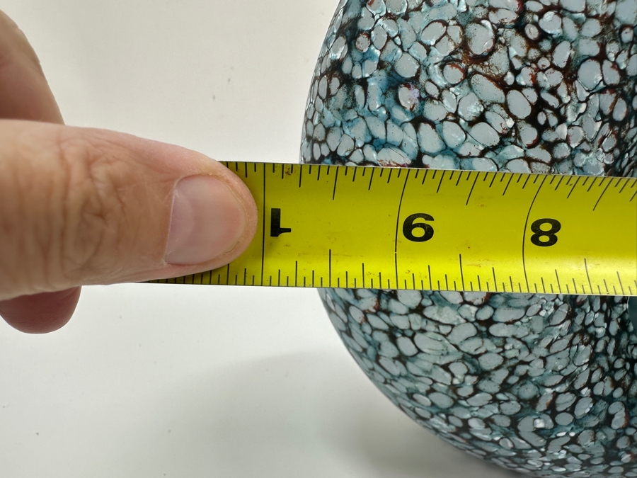 Kosta Boda Reef Art Glass Vase, Designed by Kjell Engman in 2002 10'W x 10.5'H [Photo 12]