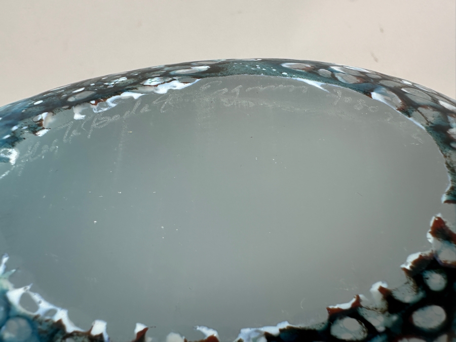 Kosta Boda Reef Art Glass Vase, Designed by Kjell Engman in 2002 10'W x 10.5'H [Photo 11]