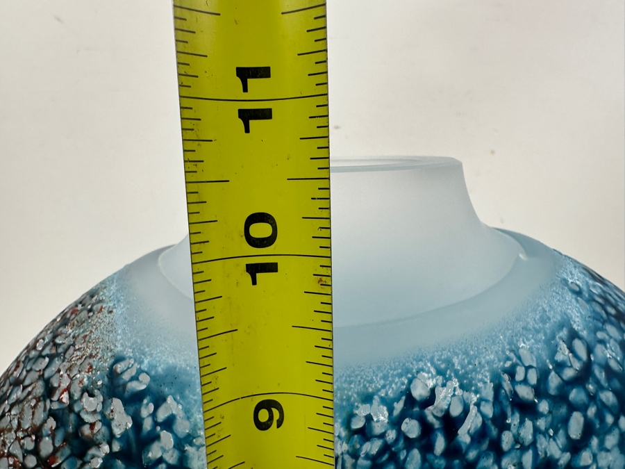 Kosta Boda Reef Art Glass Vase, Designed by Kjell Engman in 2002 10'W x 10.5'H [Photo 13]