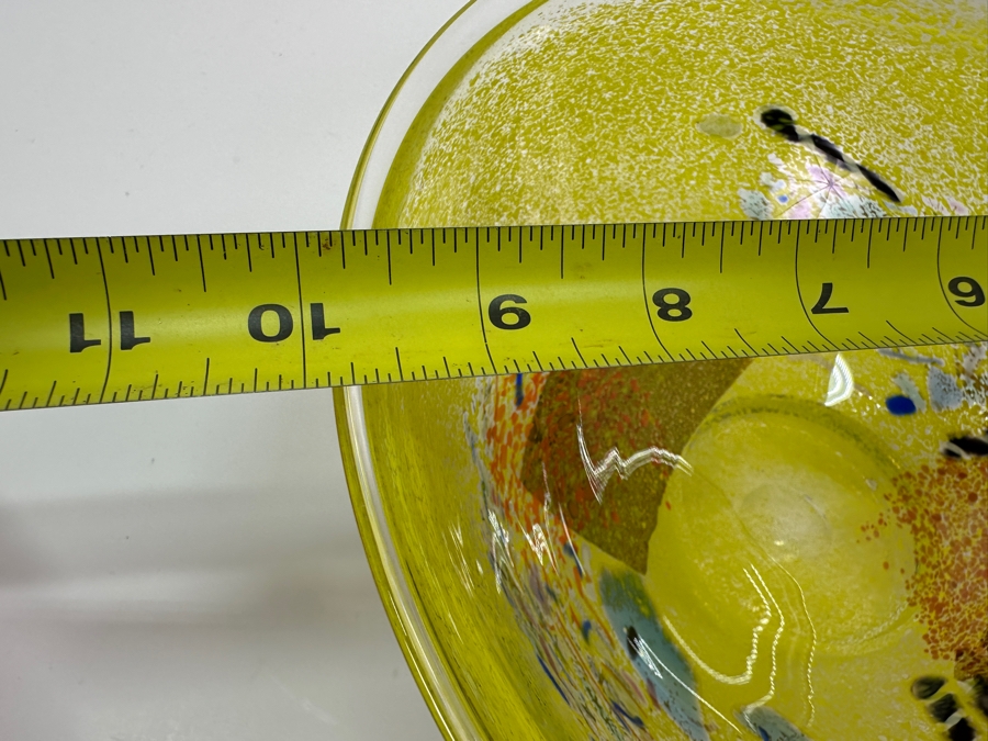 Kosta Boda Satellite Series Signed Art Glass Bowl, Designed by Bertil Vallein 10'W x 4.25'H [Photo 12]