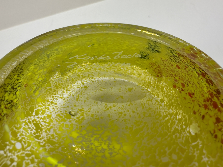Kosta Boda Satellite Series Signed Art Glass Bowl, Designed by Bertil Vallein 10'W x 4.25'H [Photo 7]