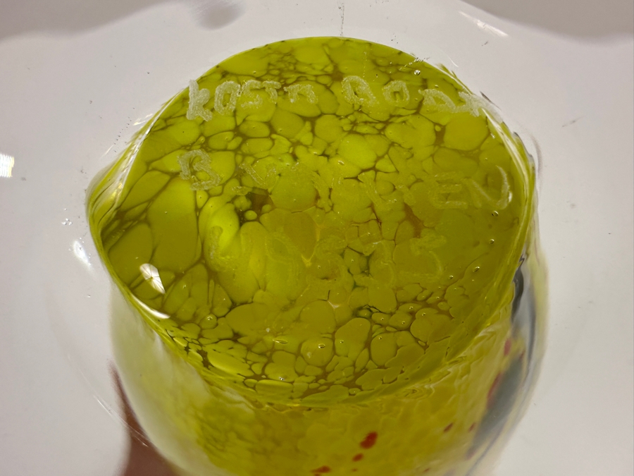 Kosta Boda Satellite Series Signed Art Glass Vase, Designed by Bertil Vallein in 1992 11.5'H [Photo 6]