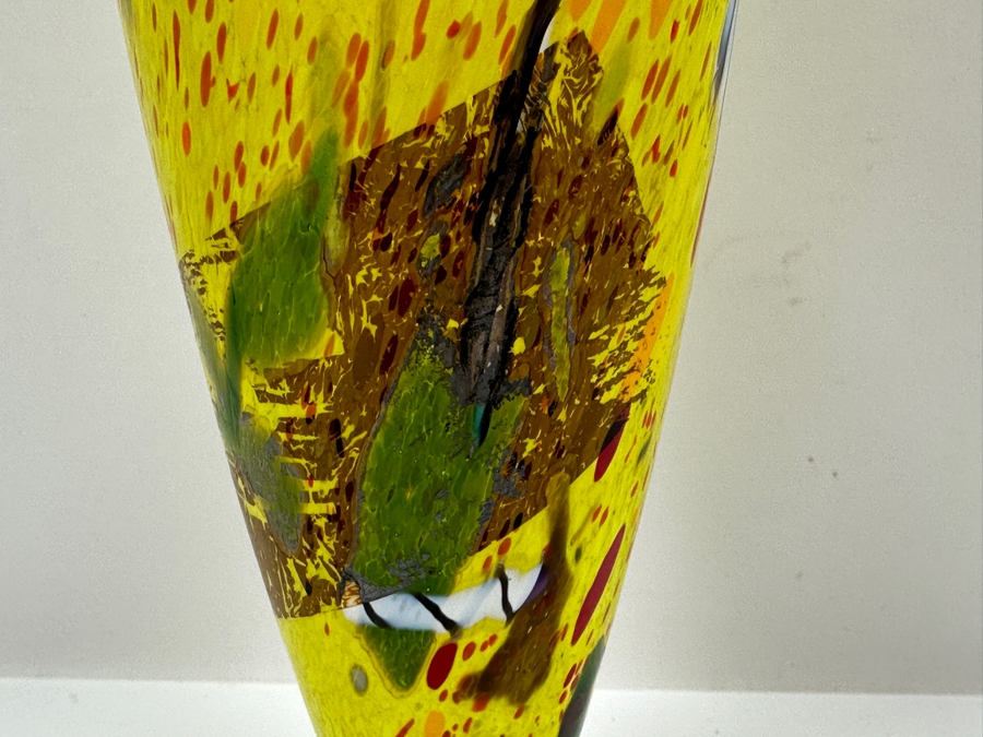 Kosta Boda Satellite Series Signed Art Glass Vase, Designed by Bertil Vallein in 1992 11.5'H [Photo 3]