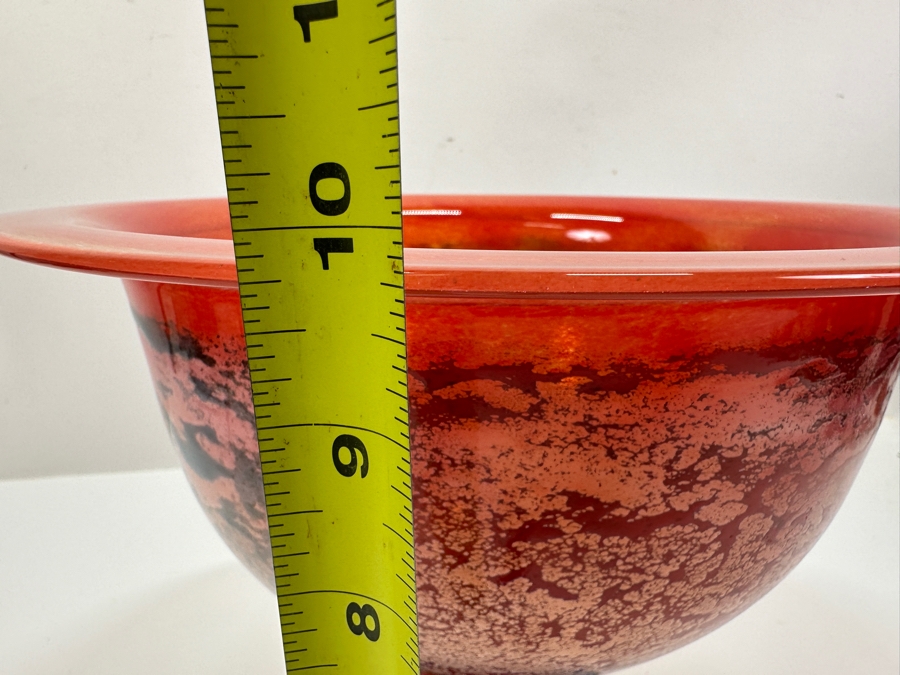 Kosta Boda Can Can Art Glass Bowl, Designed by Kjell Engman 12'W x 9.75'H [Photo 16]