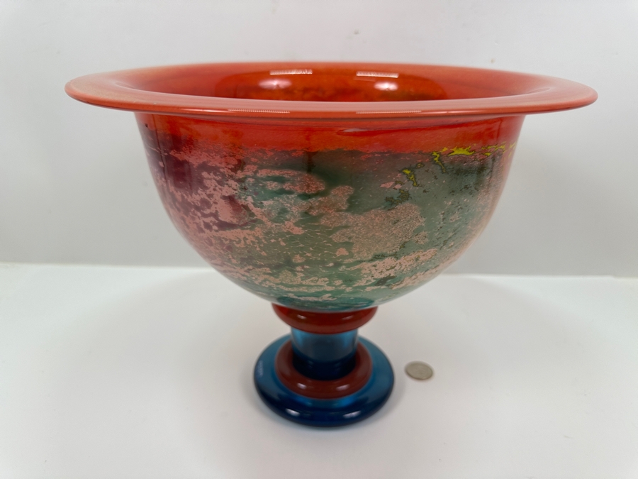 Kosta Boda Can Can Art Glass Bowl, Designed by Kjell Engman 12'W x 9.75'H [Photo 10]
