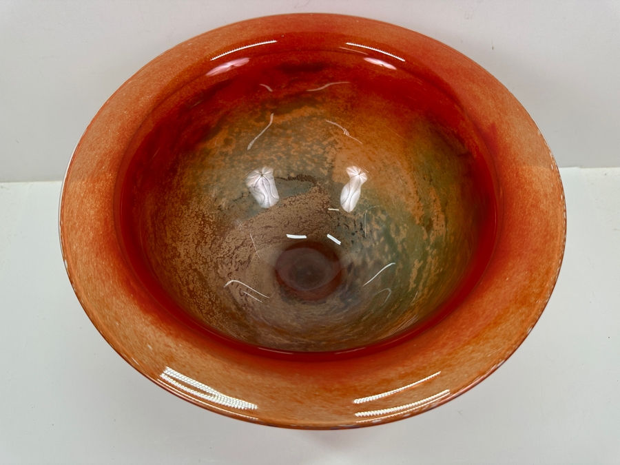 Kosta Boda Can Can Art Glass Bowl, Designed by Kjell Engman 12'W x 9.75'H [Photo 9]