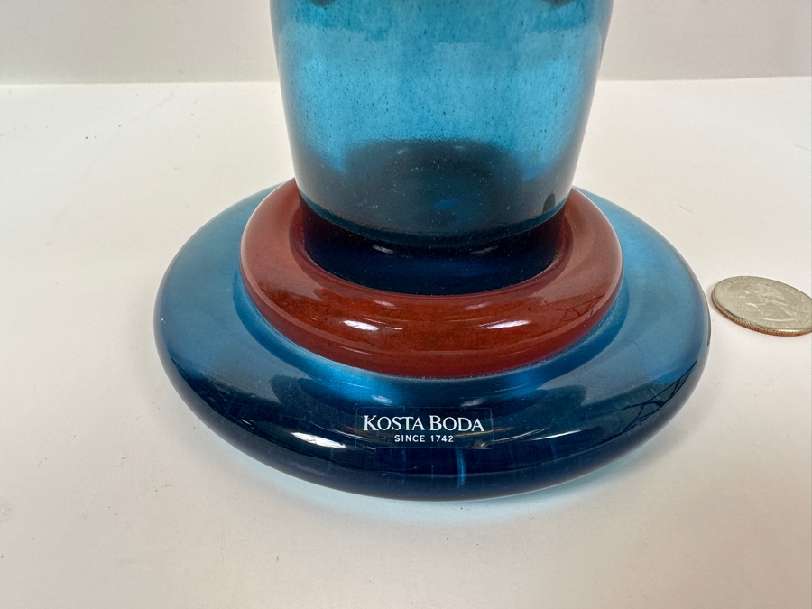 Kosta Boda Can Can Art Glass Bowl, Designed by Kjell Engman 12'W x 9.75'H [Photo 5]