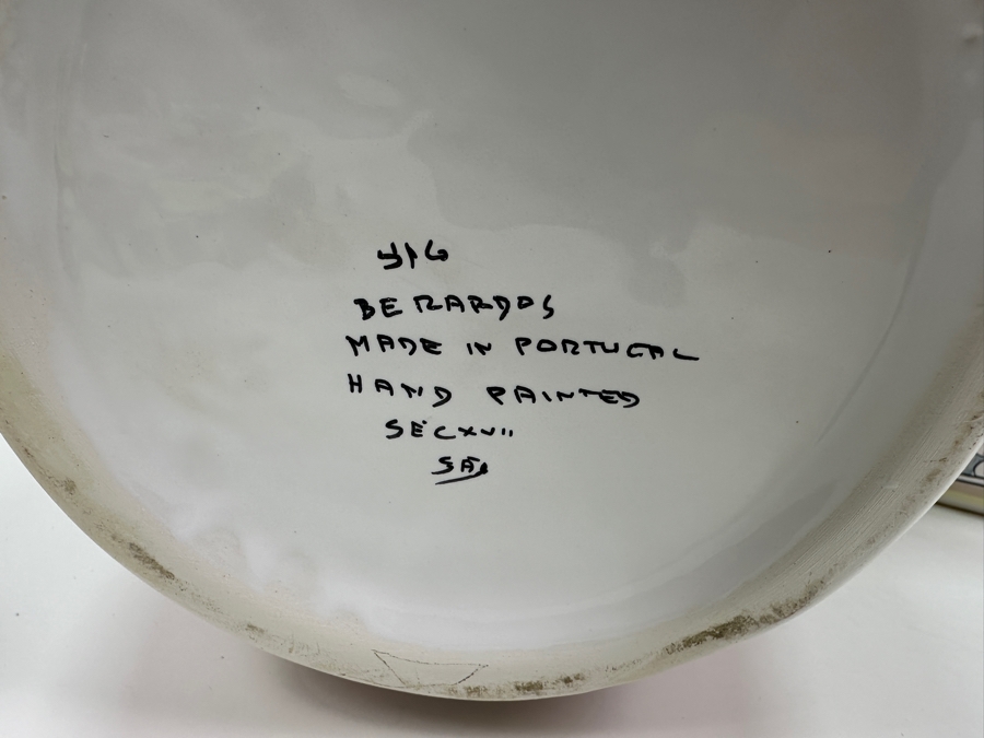 Berardos Hand Painted Portuguese Pottery Ginger Jars 16'H [Photo 9]