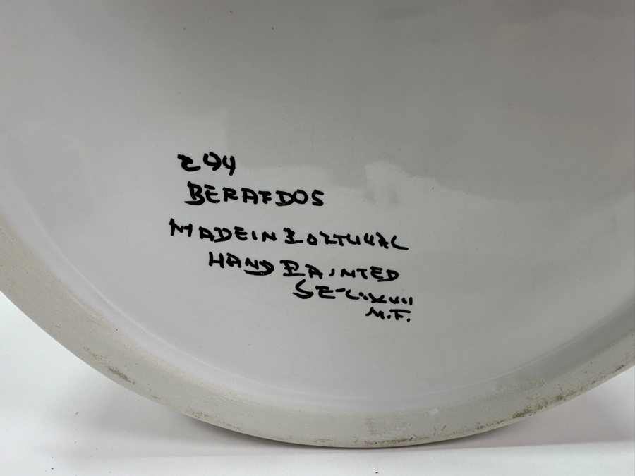 Berardos Hand Painted Portuguese Pottery Pots 8'H and 7.5'H [Photo 7]