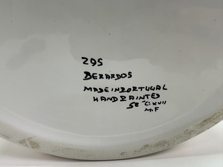 Berardos Hand Painted Portuguese Pottery Pots 8'H and 7.5'H [Photo 8]
