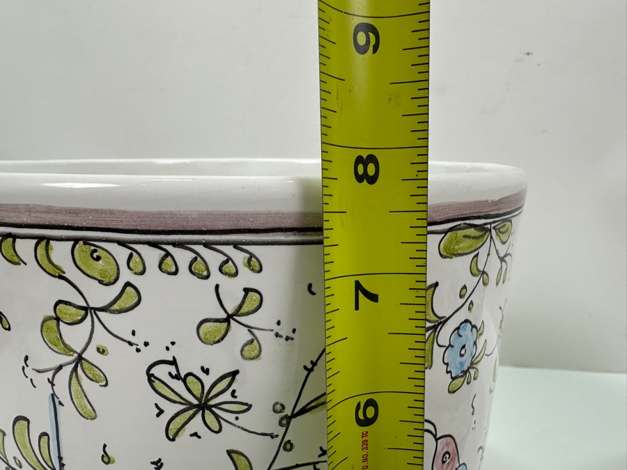 Berardos Hand Painted Portuguese Pottery Pots 8'H and 7.5'H [Photo 10]