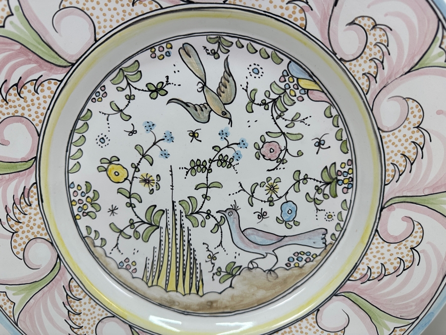 Berardos Hand Painted Portuguese Pottery Plates/Platters 13.25'W [Photo 3]