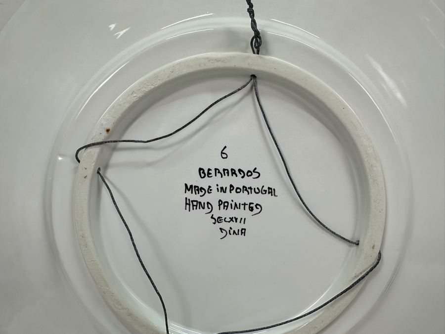 Berardos Hand Painted Portuguese Pottery Plates/Platters 13.25'W [Photo 7]